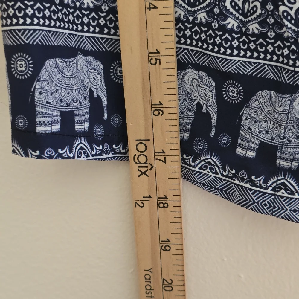 Kids Blue And Pink Elephant Print Shirt